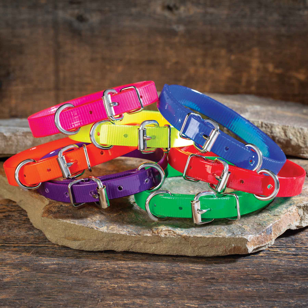 Nite Lite 3/4" Day-Glo Collar D-Ring in Front - Huntsmart