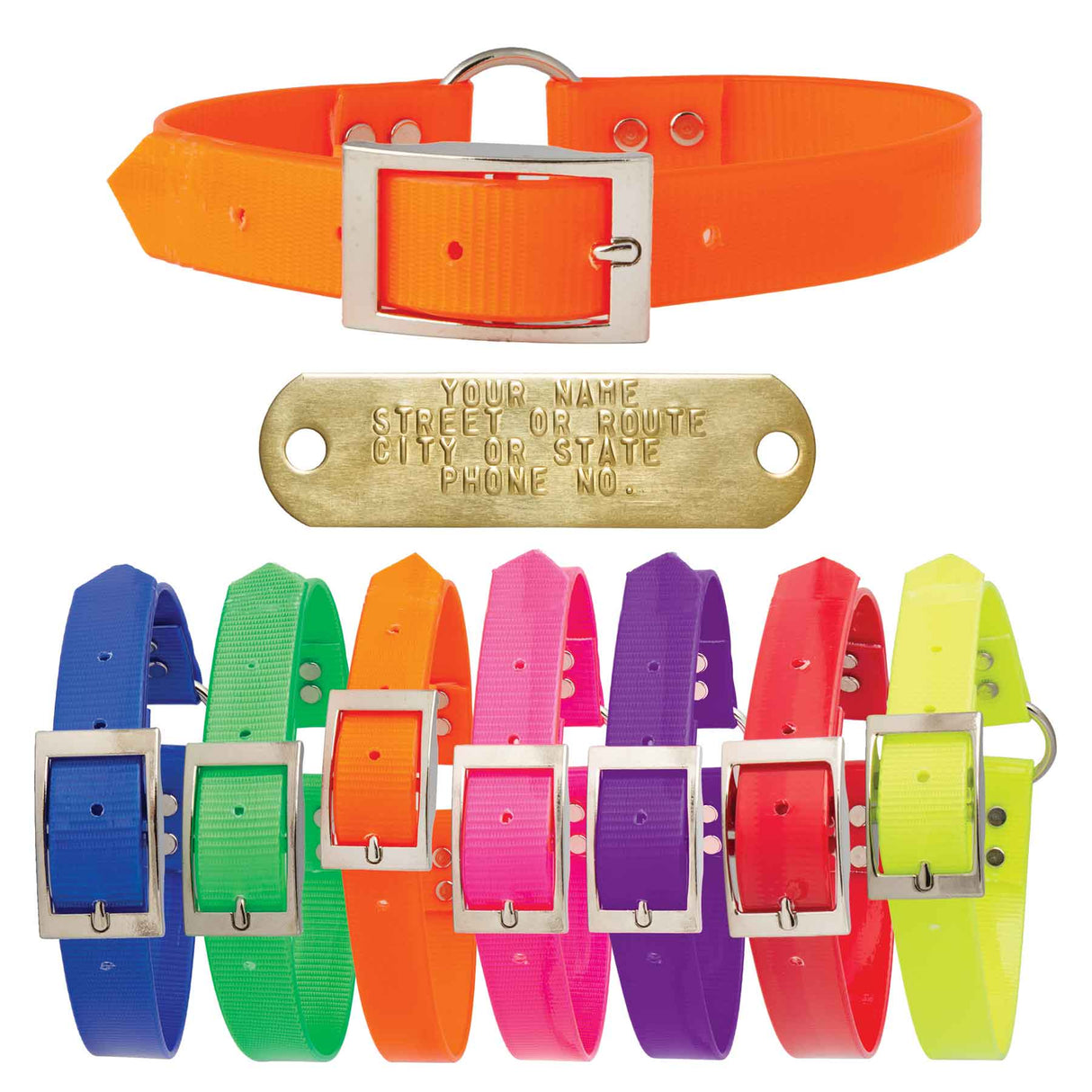Nite Lite 1" Day-Glo Collar Ring-N-Center - Huntsmart