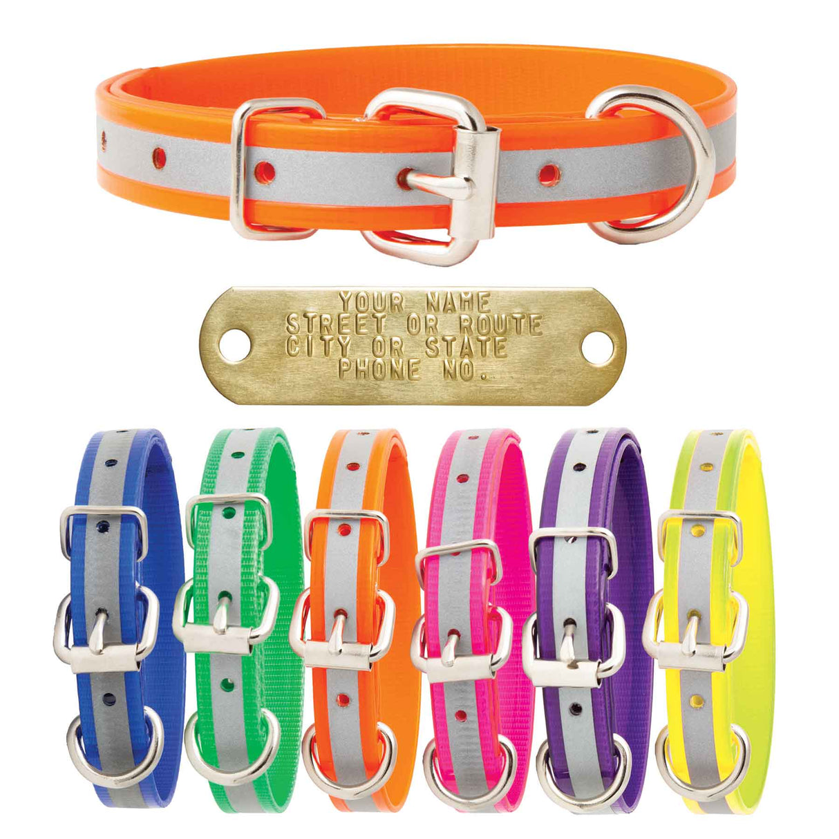 Nite Lite 3/4" Extended D Day-Glo with Reflective Strip - Huntsmart