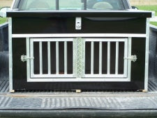 F&T Canine Classics 2-Compartment Transport Box With Top Storage – Side Latching
