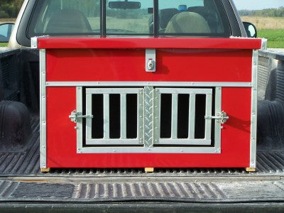 F&T Canine Classics 2-Compartment Beagle Transport Box With Top Storage - Huntsmart
