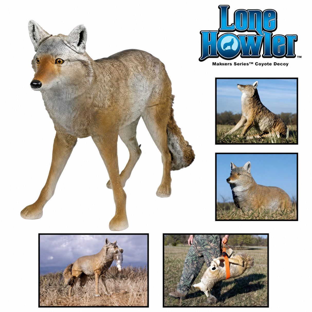 Flambeau Lone Howler Coyote Decoy