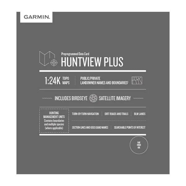Garmin HuntView Plus Map Cards