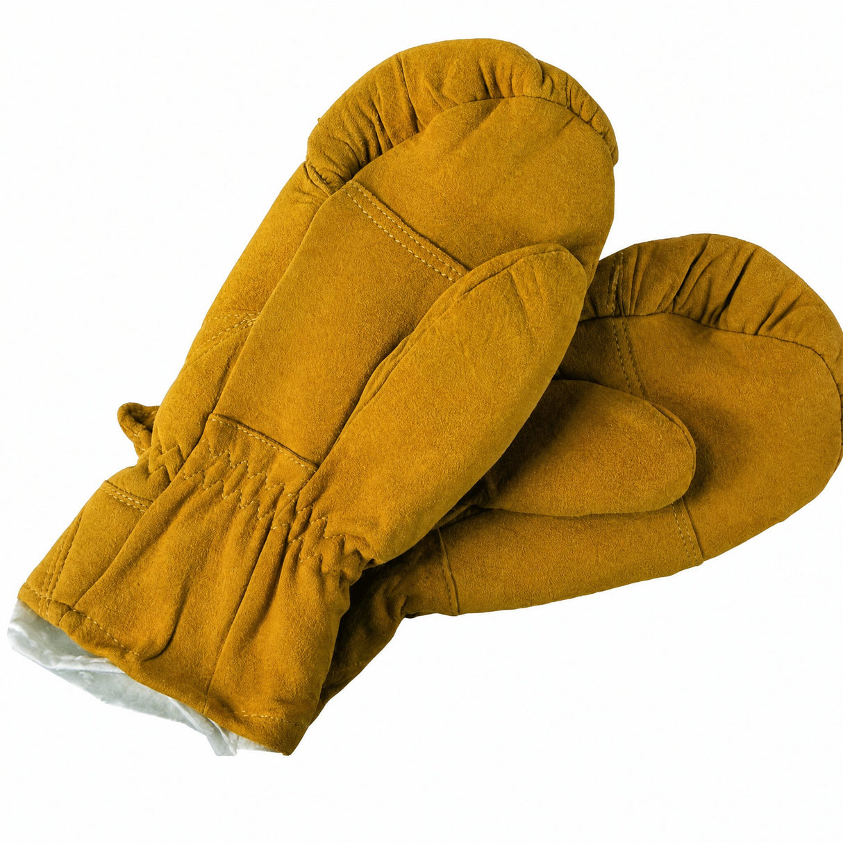 Men's Deerskin Suede Leather Insulated Mitts