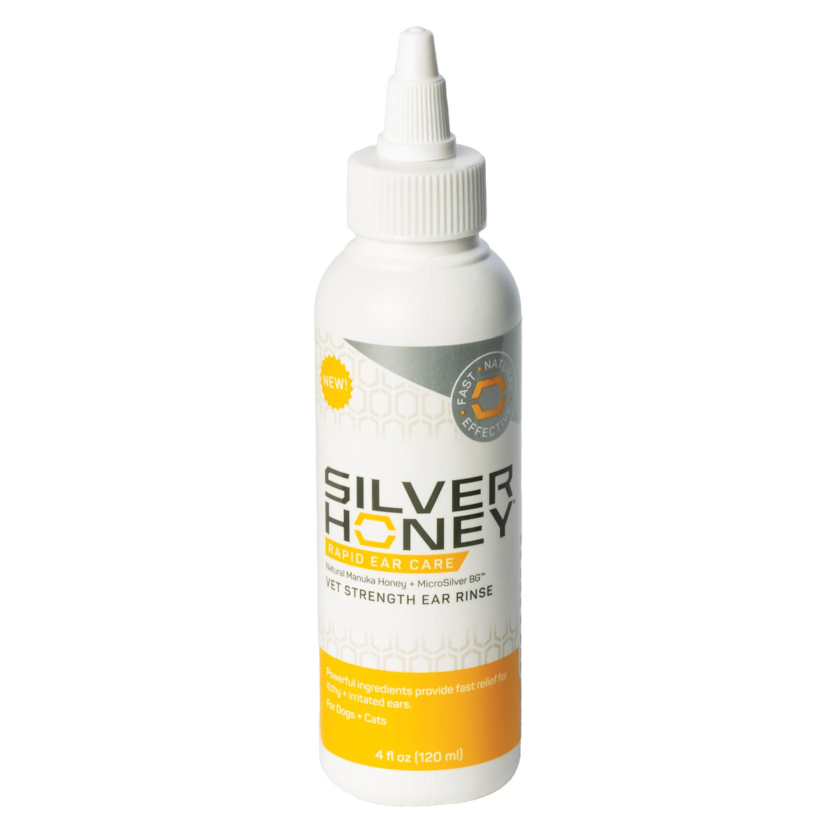 Silver Honey Rapid Ear Care Vet Strength Ear Rinse Pet Ear Health