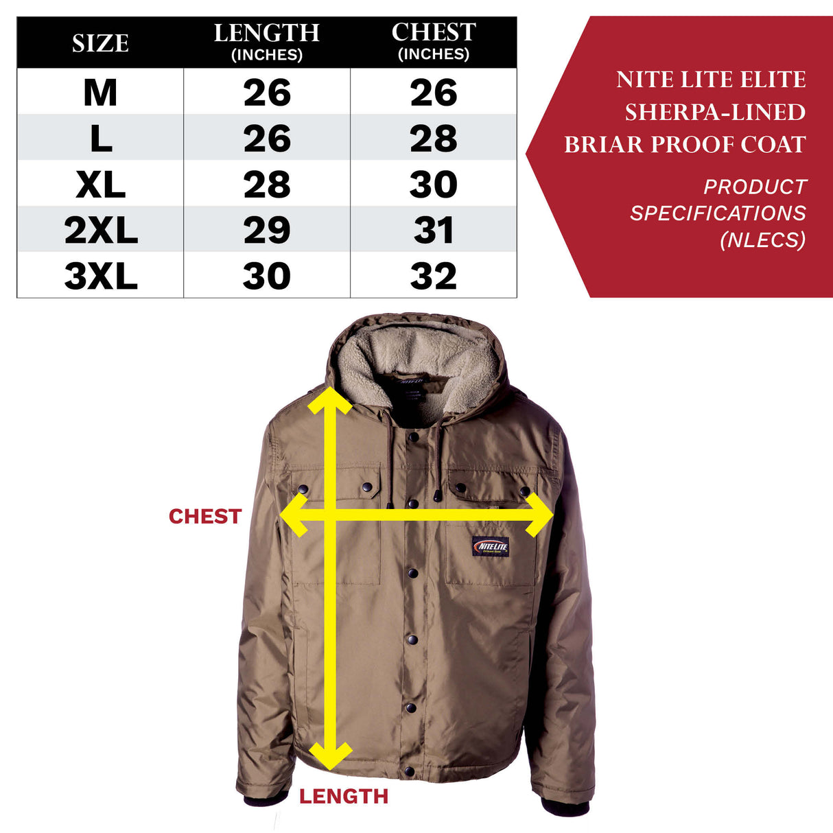 Nite Lite Elite Sherpa-Lined Briar Proof Coat - Huntsmart