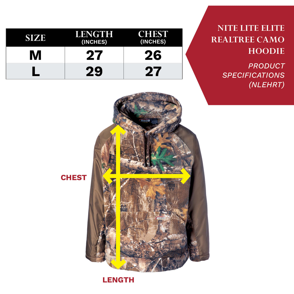Nite Lite Elite Realtree Camo Hoodie - Huntsmart