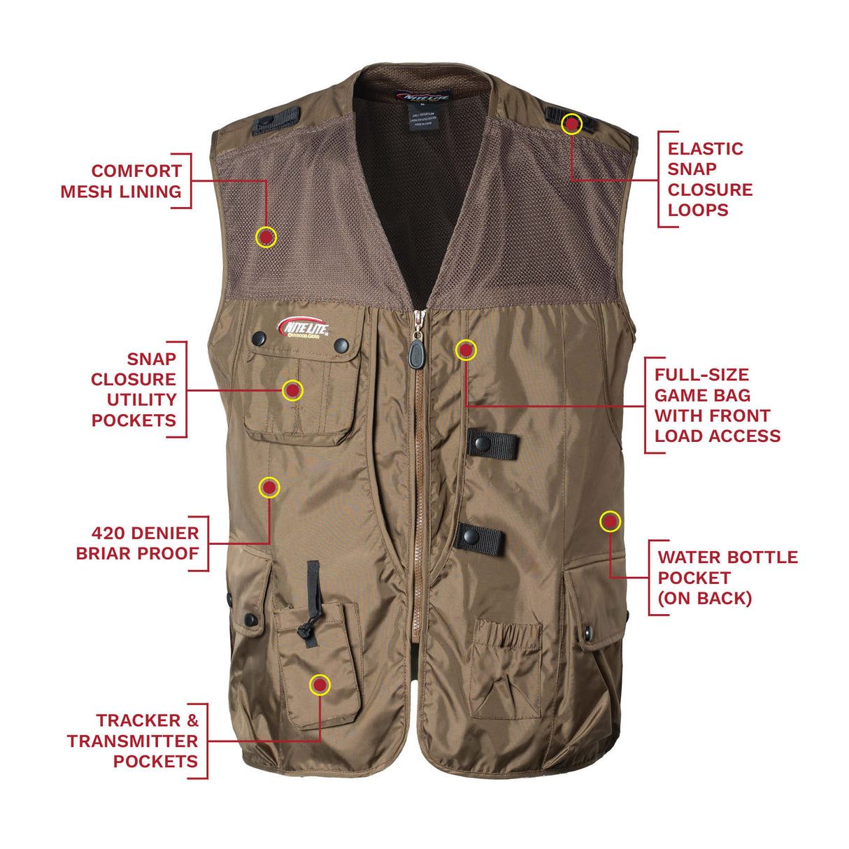 Nite Lite Outdoor Gear Elite Hunters Vest - Huntsmart