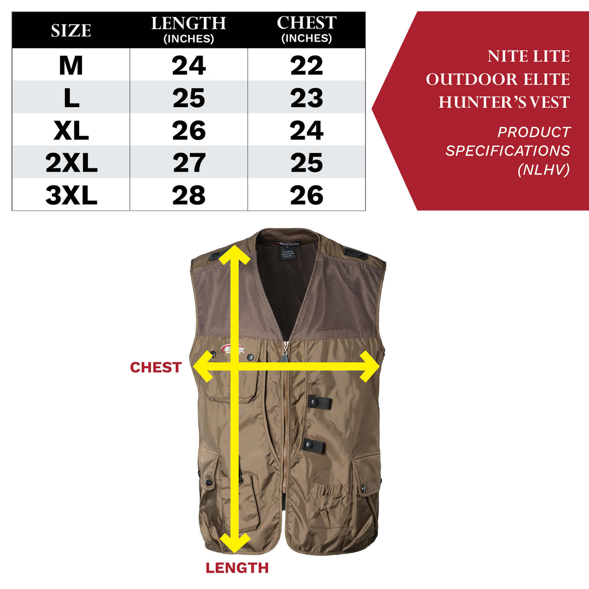 Nite Lite Outdoor Gear Elite Hunters Vest - Huntsmart