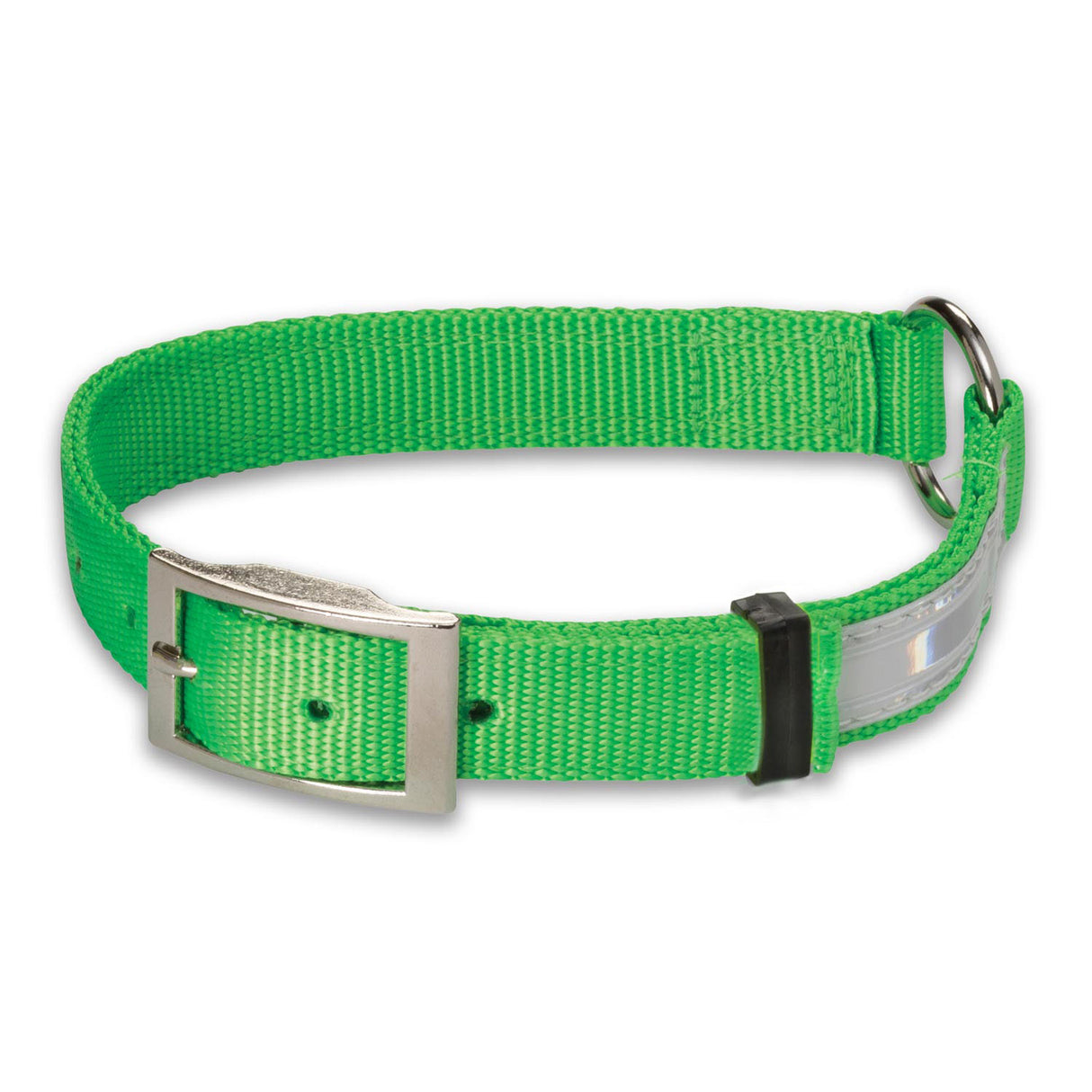Nite Lite Hi-Viz Nylon Collar Ring-N-Center with Reflexite Strip - Huntsmart