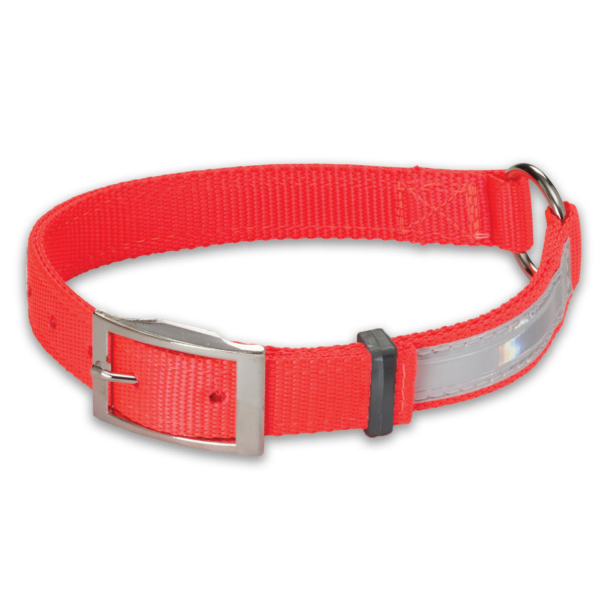 Nite Lite Hi-Viz Nylon Collar Ring-N-Center with Reflexite Strip - Huntsmart