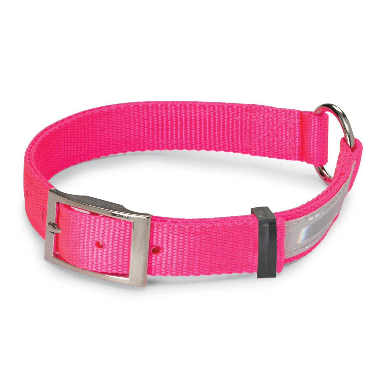 Nite Lite Hi-Viz Nylon Collar Ring-N-Center with Reflexite Strip - Huntsmart