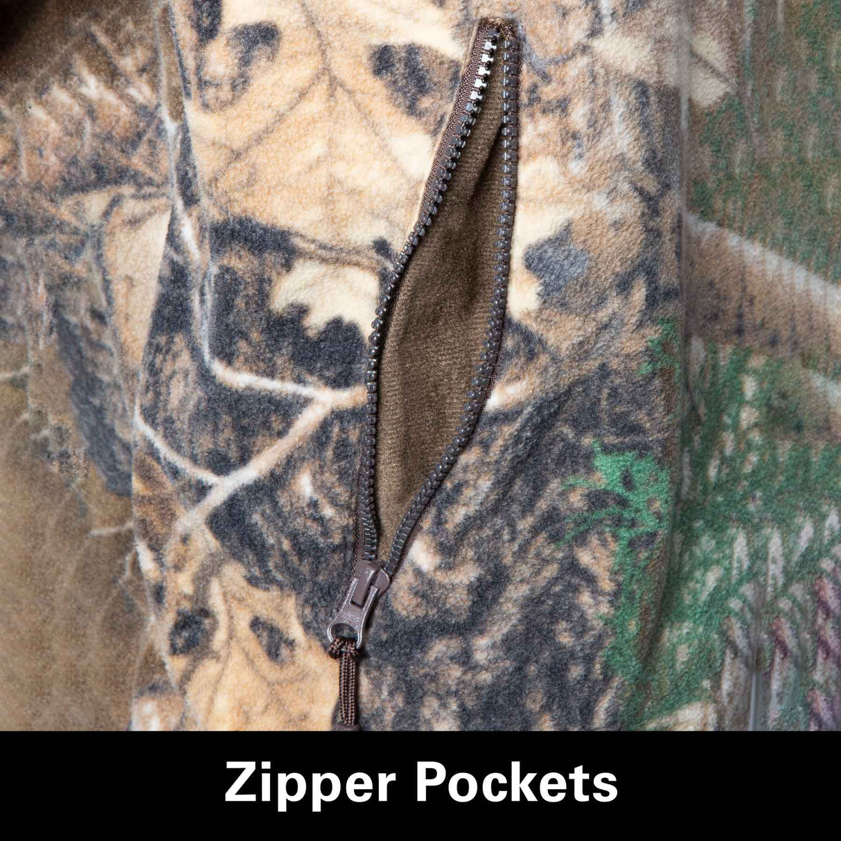 Nite Lite Elite Realtree Camo Zip Up Jacket - Huntsmart