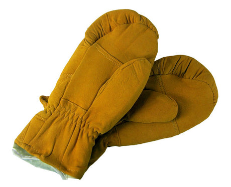 Men's Deerskin Suede Leather Insulated Mitts - Huntsmart