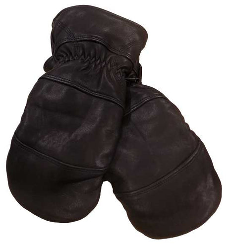 Men's Deerskin Full Grain Leather Insulated Mitts - Huntsmart
