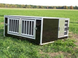 F&T Canine Classics 2-Compartment Transport Box – Centre Latching