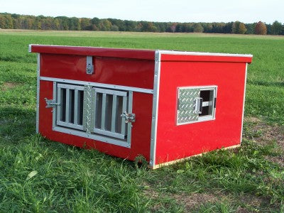 F&T Canine Classics 2-Compartment Beagle Transport Box With Top Storage - Huntsmart