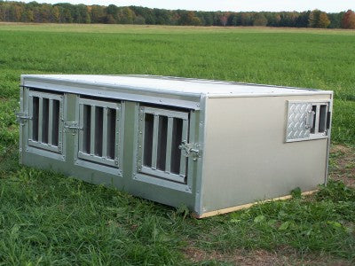 F&T Canine Classics 3-Compartment Beagle Transport Box - Huntsmart