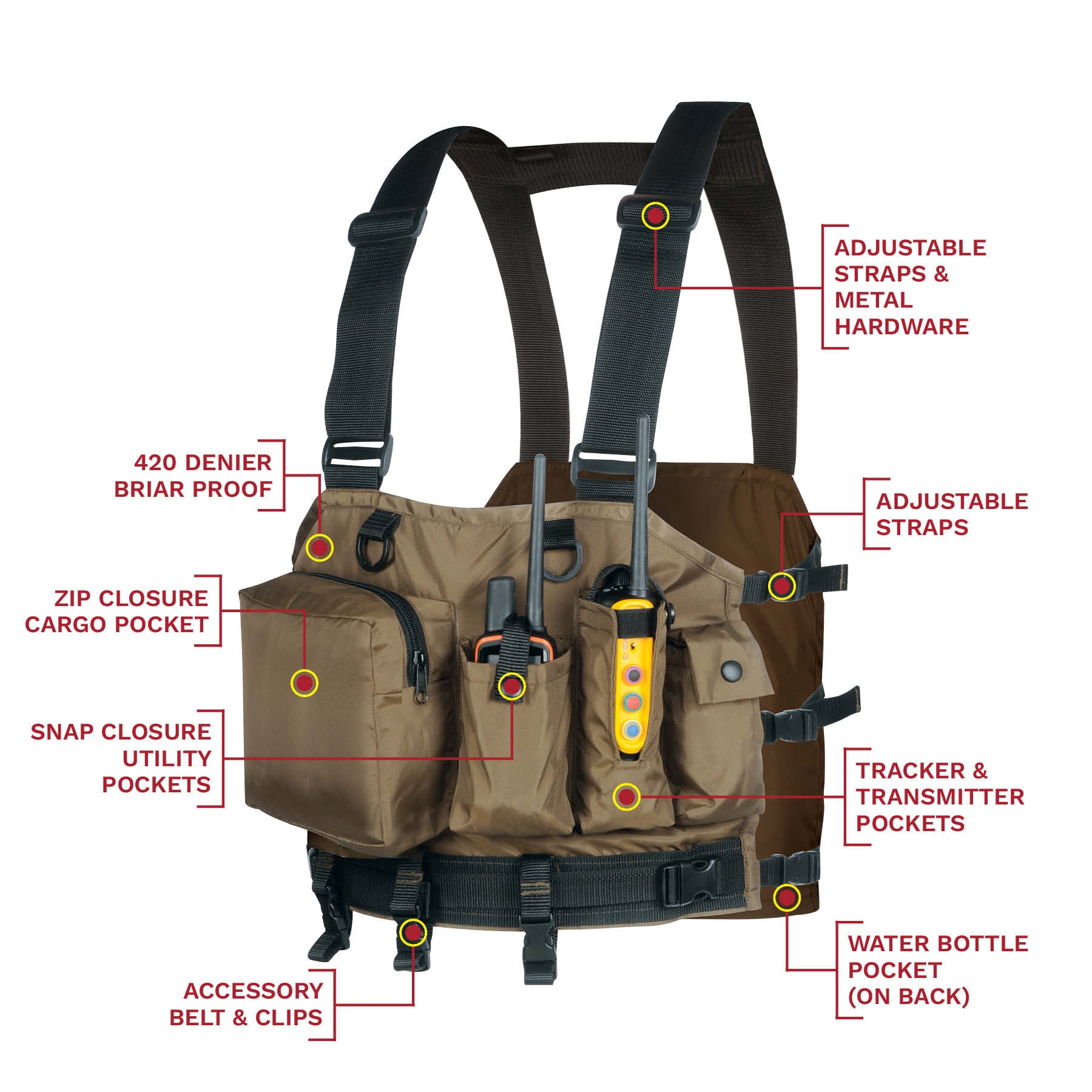 トップス lit NEW ver Hunting Nylon Vest ivory Outdoor Gear Elite Nite Lite Hunting Vest – Huntsmart