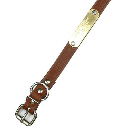 Single Ply 3/4" Wide Leather Dog Collar - Regular D-Ring - Huntsmart