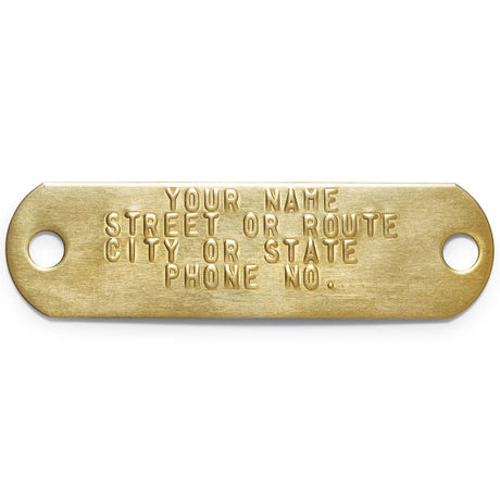 Nameplate-Brass Printed -Single - Huntsmart