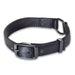 Nite Lite Double Ply Nylon 1" Ring-N-Center Black Dog Collar - Huntsmart