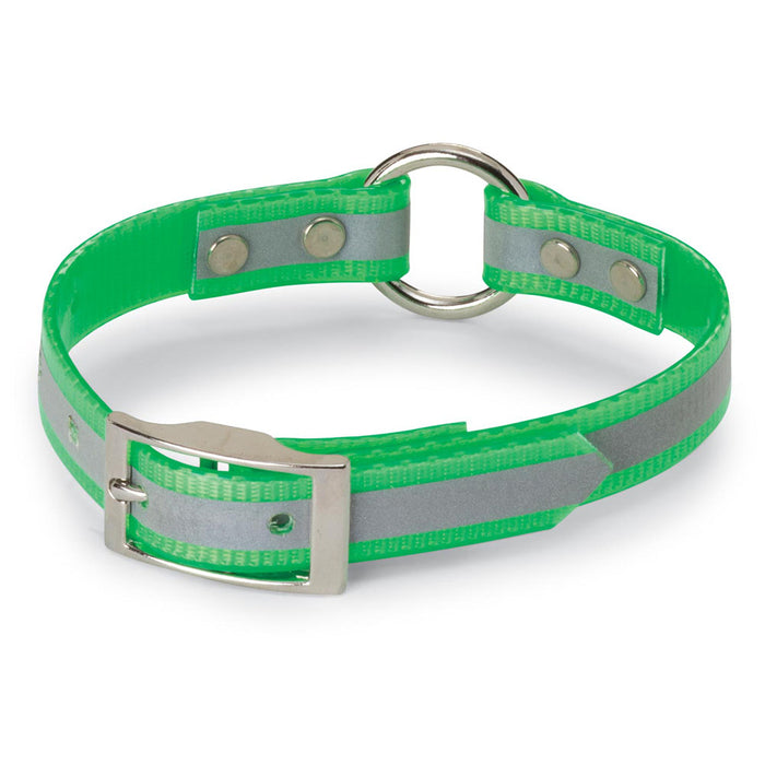 Nite Lite 3/4" Day-Glo Collar Ring-N-Center with Reflective Strip - Huntsmart