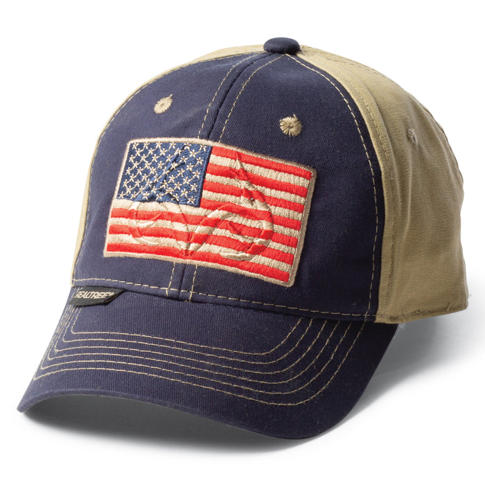 Realtree Embossed American Flag Hat - Huntsmart
