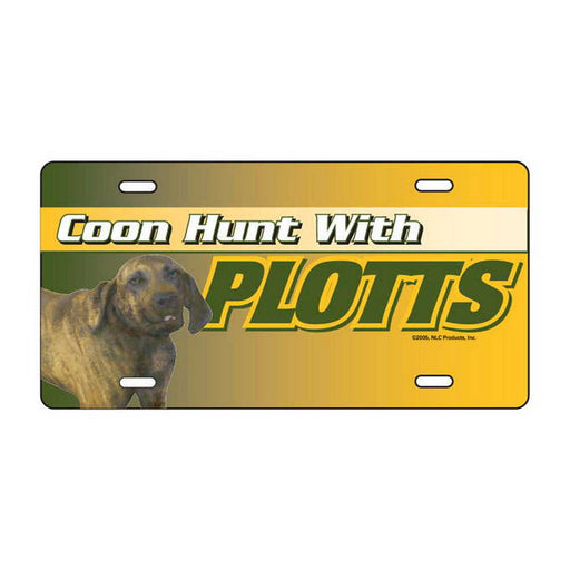 Hunt With Plotts License Plate - Huntsmart