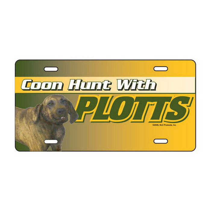 Hunt With Plotts License Plate - Huntsmart