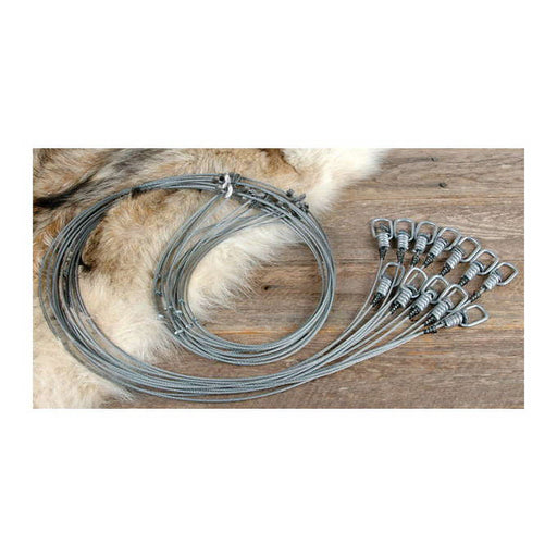Game Trapping 5' Swivel Snares With Deer Stop - Huntsmart