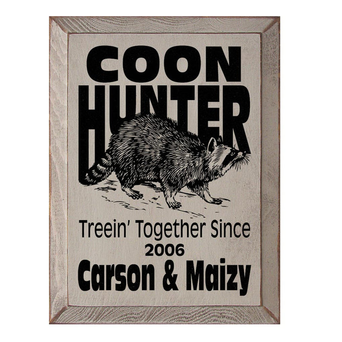 Coon Hunter Plaque - Huntsmart